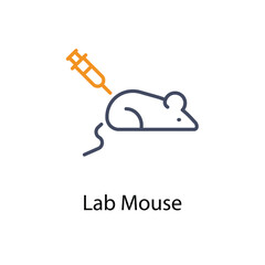 Lab Mouse vector icon