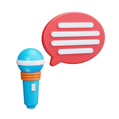 interview 3d render icon