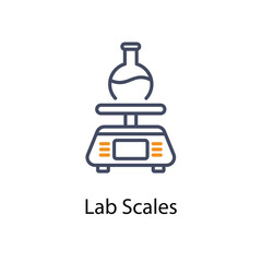 Lab Scales vector icon
