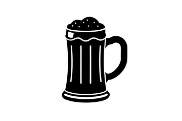 bier Krug silhouette vector illustration