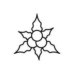 Mistletoe vector icon