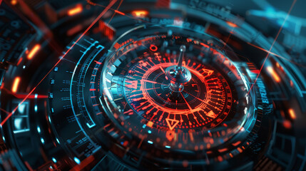 digital compass, strategic explorer for business concept