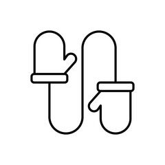  Mittens vector icon