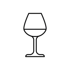 Wine Glass vector icon