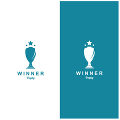 trophy logo vector design  trophy logo for tournament winners and championship awards