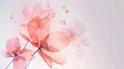 Obraz premium Elegant floral background generative ai