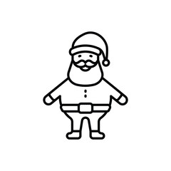 Santa Claus vector icon