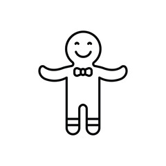 Gingerbread Man vector icon