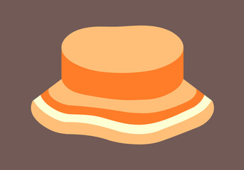 Sombrero de colores cálidos para verano.