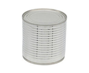 Tin can on transparent background. (PNG File)