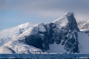 Antarctica landscape. Mountain in Antarctica