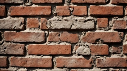 Obraz premium A brick wall with a few missing bricks