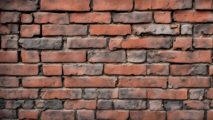 Fototapeta premium A brick wall with a few missing bricks