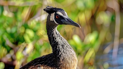 Obraz premium The Nene Hawaii s Endangered State Bird Surviving at Kawai ele Waterbird Sanctuary