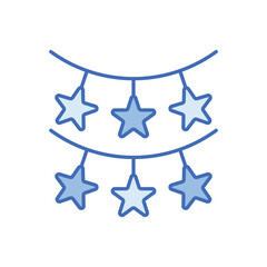 Star lights vector icon