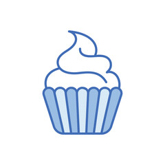 Cupcake vector icon