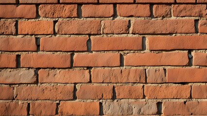 Obraz premium A brick wall with a few holes in it