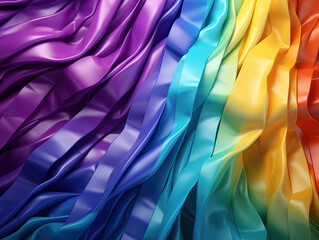 Obraz premium Rainbow Stripes Background in LGBT Gay Pride Wallpaper