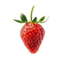 Strawberries on white background. Fresh strawberries close up.
