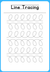 HAND DRAWN LNE TRACING PRACTICE FOR KIDS 