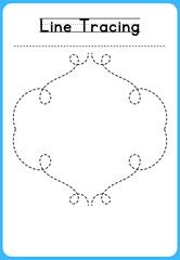 HAND DRAWN LNE TRACING PRACTICE FOR KIDS 
