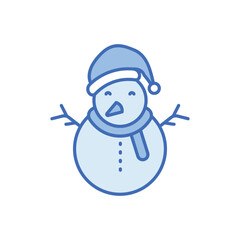 Snowman vector icon