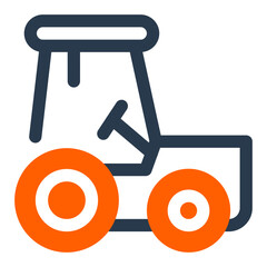 Farm Truck Fleet Management Vector Icon Illustration