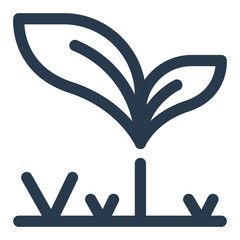 Sprout for Agribusiness Industry Vector Icon Illustration