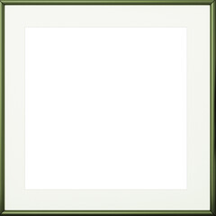green frame isolated on white
