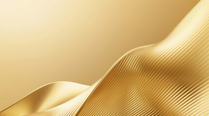 Elegant Golden Waves Texture - Abstract Luxury Background