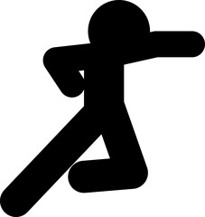 주먹을 날리는 사람의 아이콘입니다.