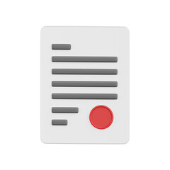 contract 3D icon