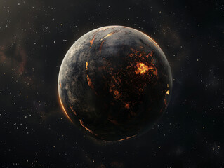 Obraz premium Alien Planet, Generative AI Illustration