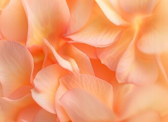 Obraz premium An image showcasing vibrant orange flower petals set against a gentle bokeh backdrop