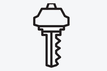 new key icon vector and illustration art