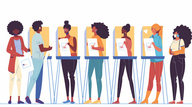 american people voting on election day