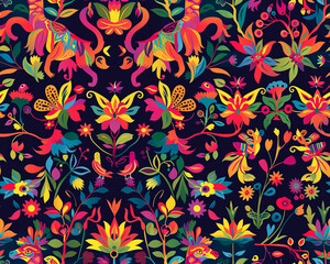Seamless pattern of burnt-style graphics.