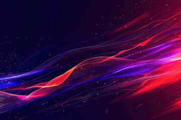 Fototapeta premium Data flow visualization with bright colors