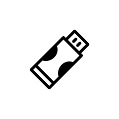 USB flash disk icon with simple and modern design 