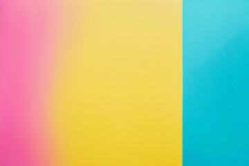 Obraz premium Vibrant pink, yellow, and blue colors blend seamlessly in this abstract background, creating a modern and eye-catching design with soft gradients and smooth textures