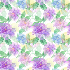 Obraz premium Floral variety color, form natural, seamless fabric pattern.