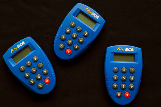 Bandung, Indonesia - June 6th 2024 : BCA Bank Internet Banking Token for Online Banking Transactions