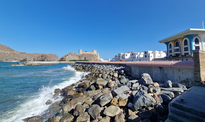 great views of the property of the Sultan of Oman in Muscat