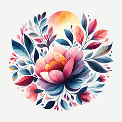 Realistic Style: Creating Colorful Floral Backgrounds