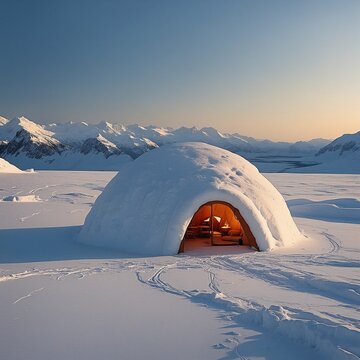 Eskimo und Iglo . Generative AI Technologie