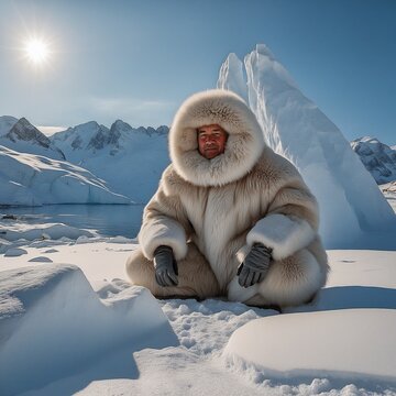 Eskimo und Iglo . Generative AI Technologie
