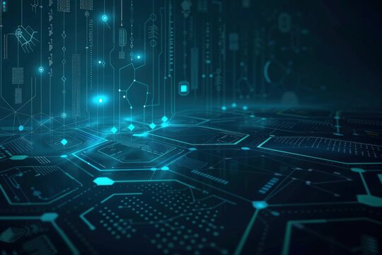  Holographic interface with floating data panels