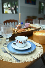 table setting,  breakfast in the morning, table setting, table setting for a dinner, table and chairs in a restaurant, table and chairs, breakfast table, hotel breakfast, afternoon tea, set table