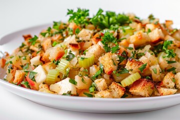 Appetizing Aroma of Sage, Parsley, and Chicken Broth in Basic Stuffing