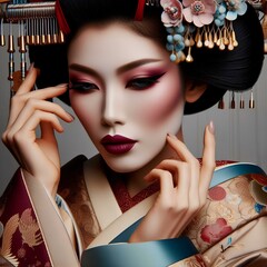 
photographic image of a geisha 15